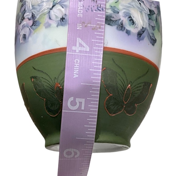 Royal Bayreuth Bavaria Butterfly and Rose 5.5” Bud Vase Flower Vase - Picture 9 of 9